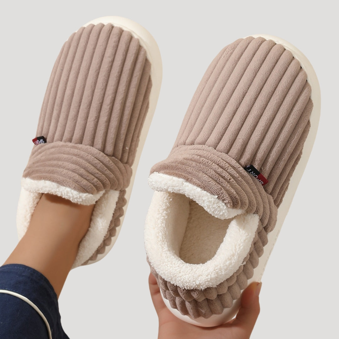 Damen Fleece Hausschuh-Stiefel | Warm, Weich und Einfach zu Tragen