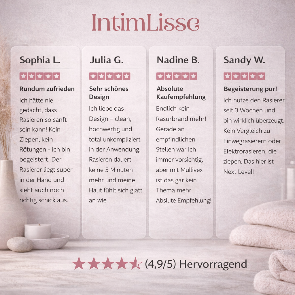 Intimrasierer für Frauen | Elektrischer Rasierer für Damen | IntimLisse