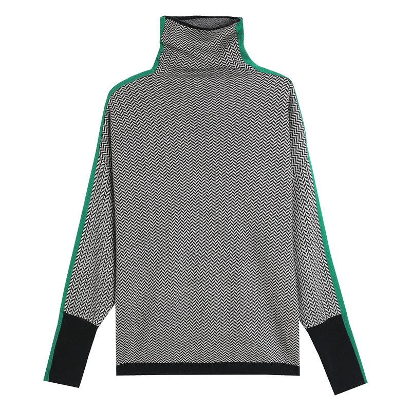 Luxe Kaschmir Rollkragenpullover für Damen – Weicher warmer Damenpullover