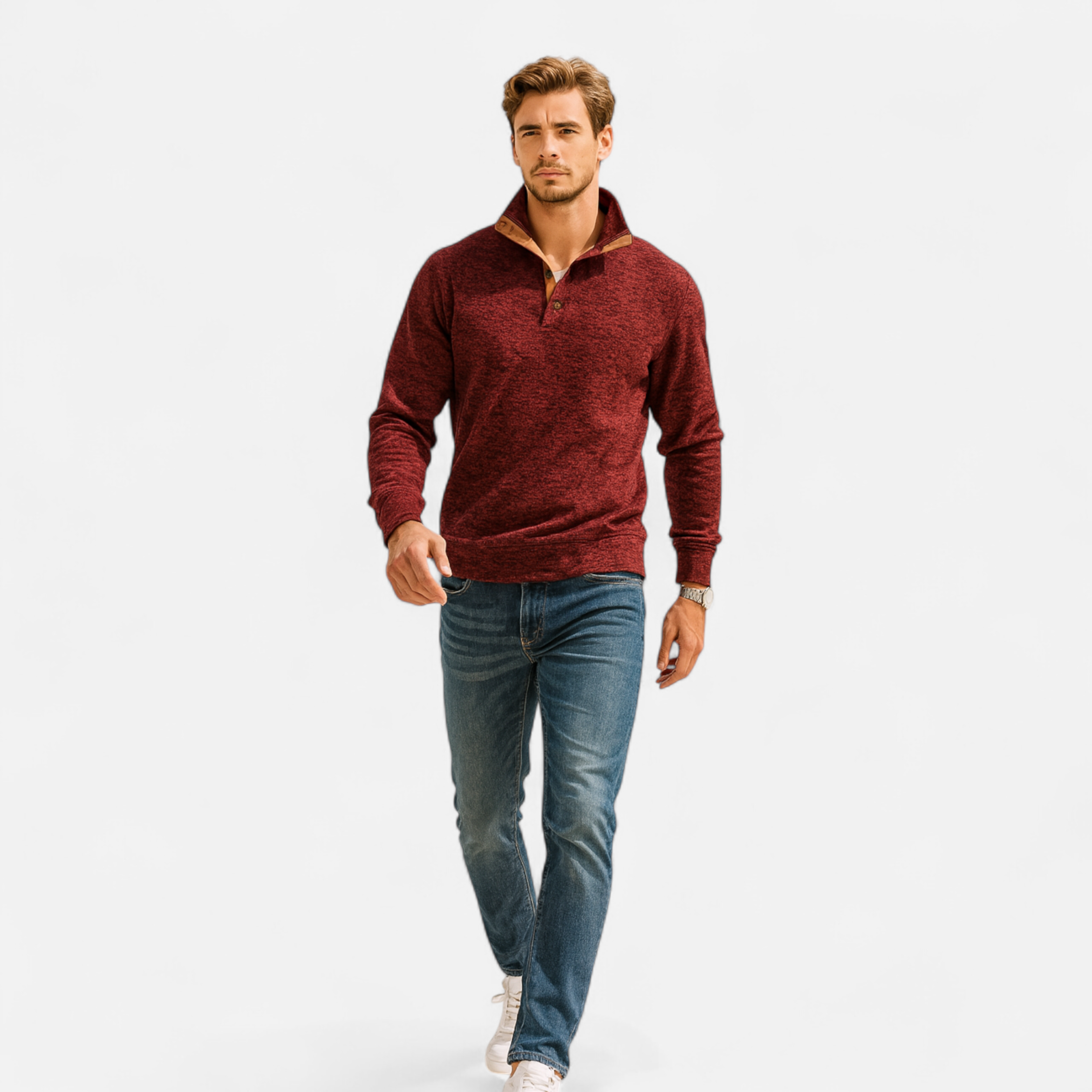Herren Strickpullover mit Stehkragen | Raffinierte Wärme für Herbst & Winter