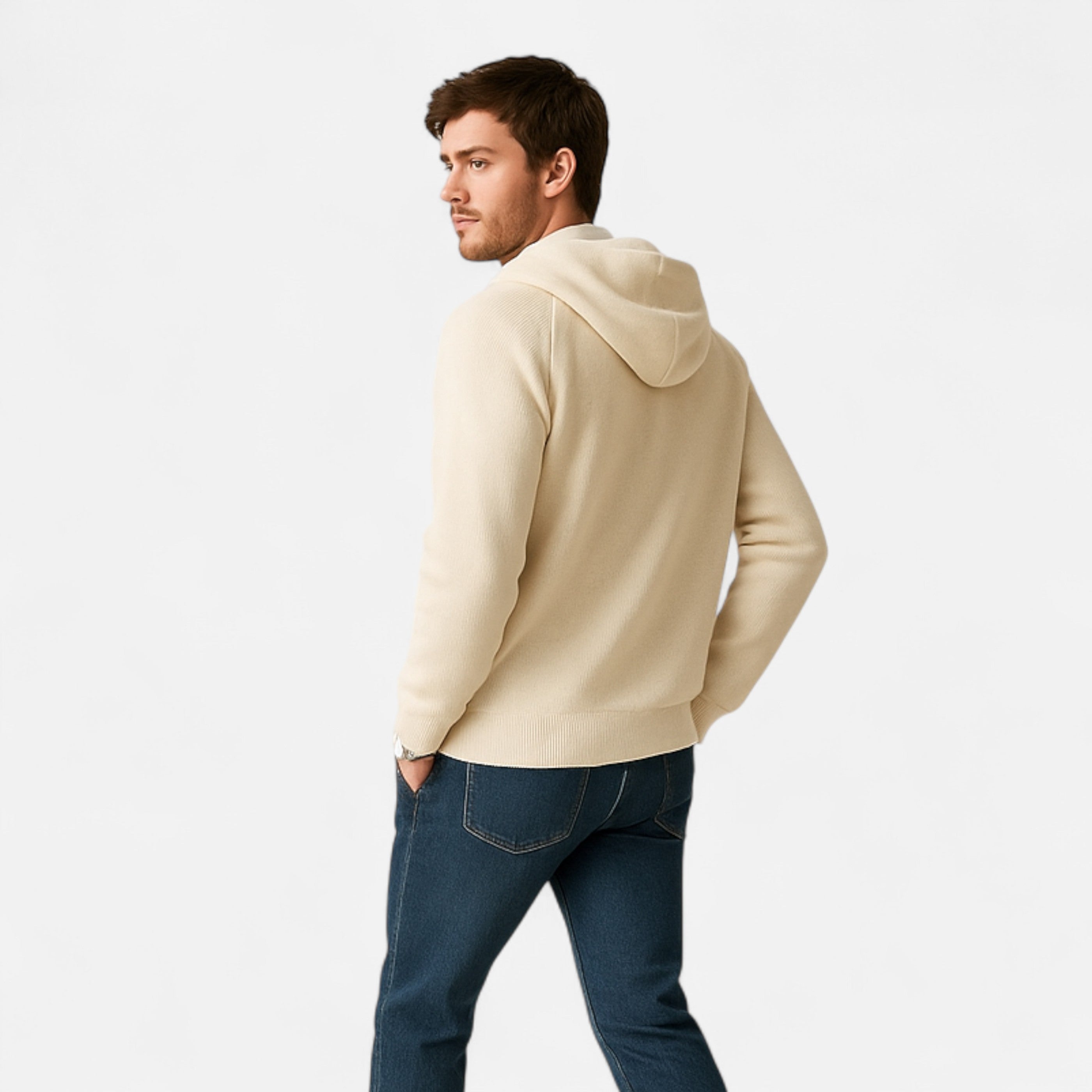 Herren Kapuzenpullover mit Reißverschluss | Warm, Raffiniert & Ideal für kalte Jahreszeiten