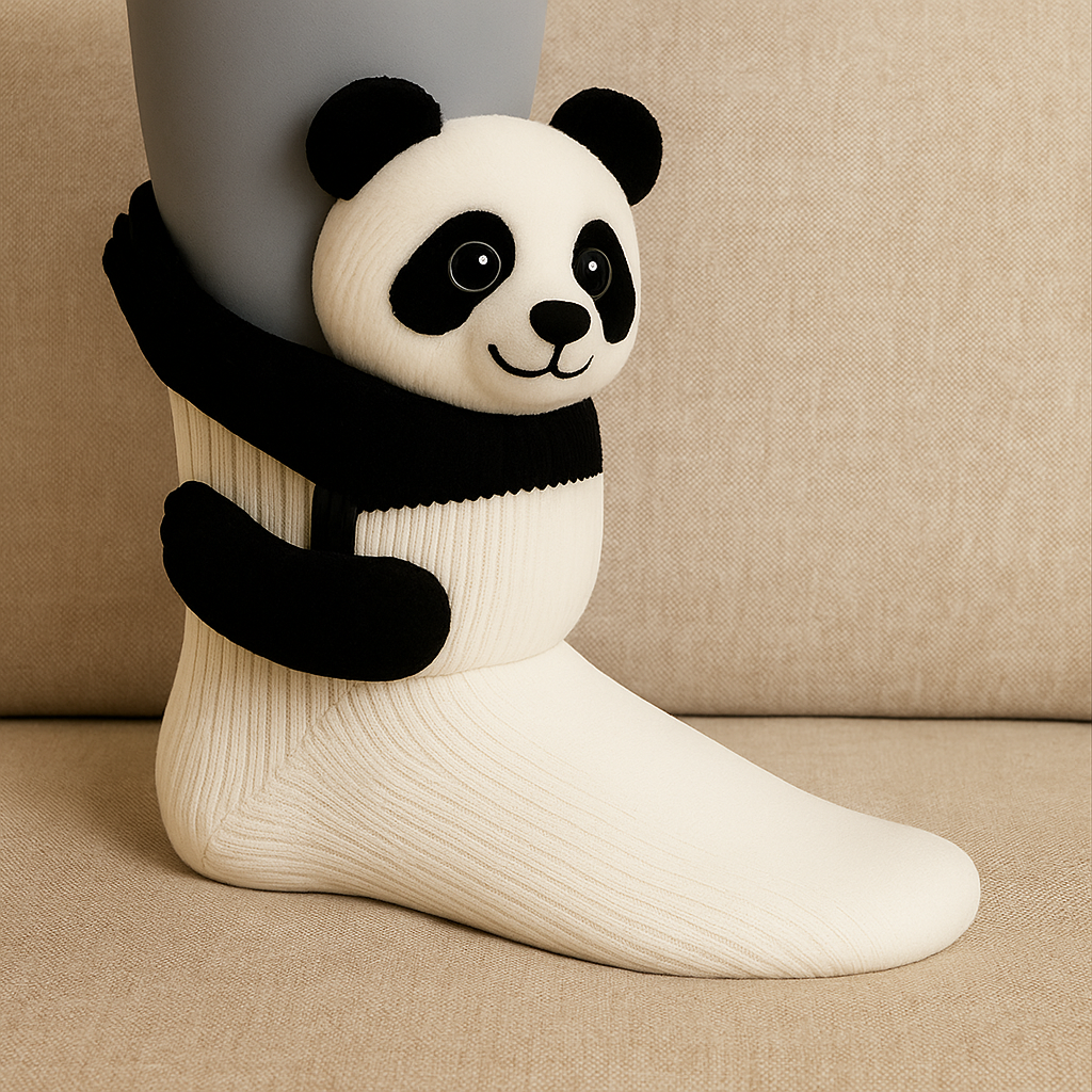 Rutschfeste warme Plüsch-Mikrofaser 3D Tierdesign Haussocken Unisex