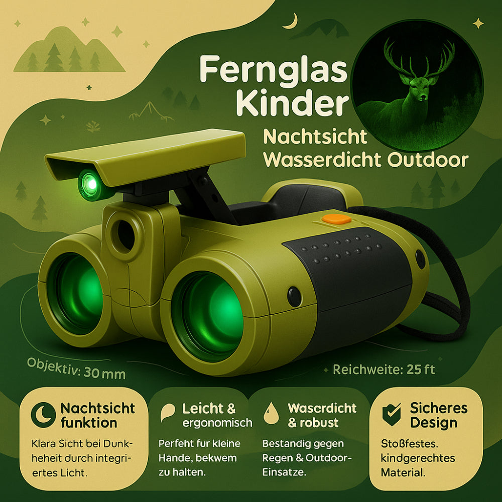 Kinderfernglas Nachtsicht Wasserdicht Outdoor