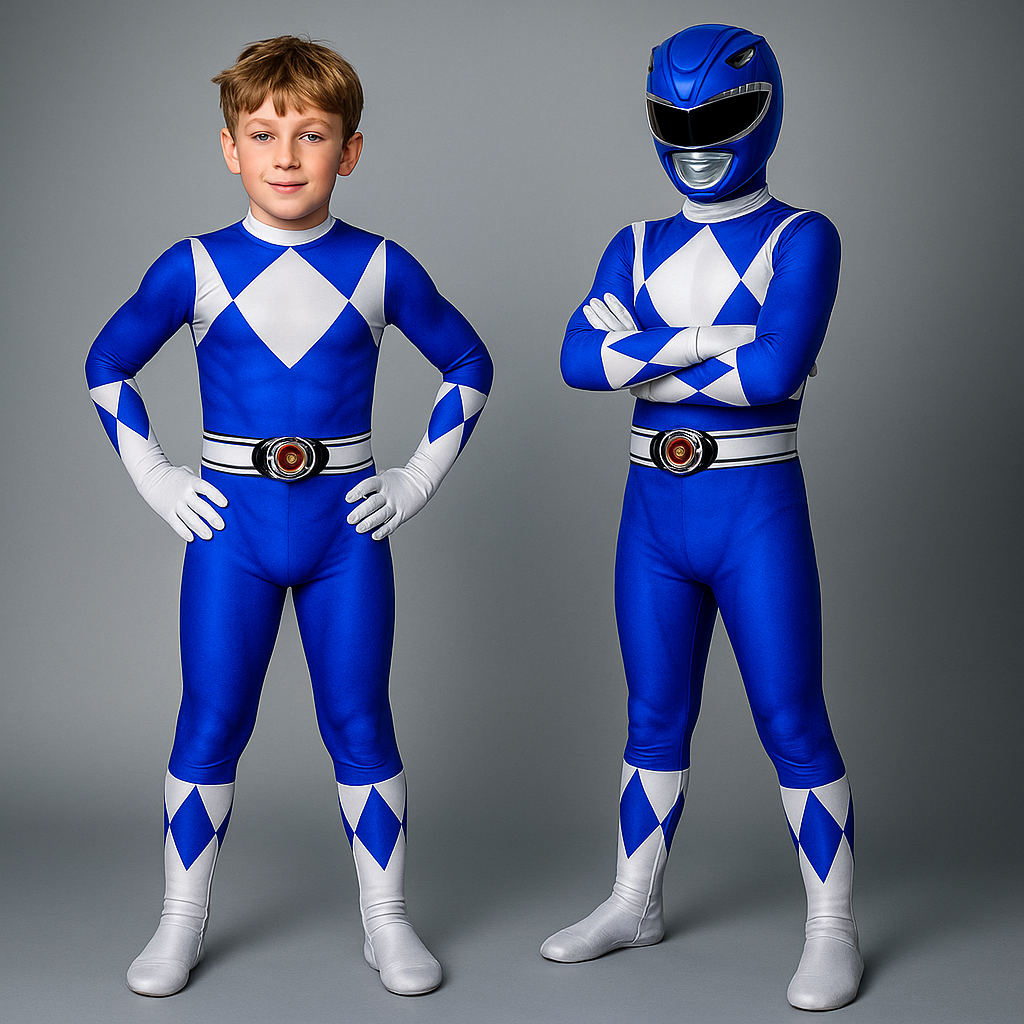 Superhelden Kinderkostüm Stretch-Polyester Cosplay Overall mit Maske