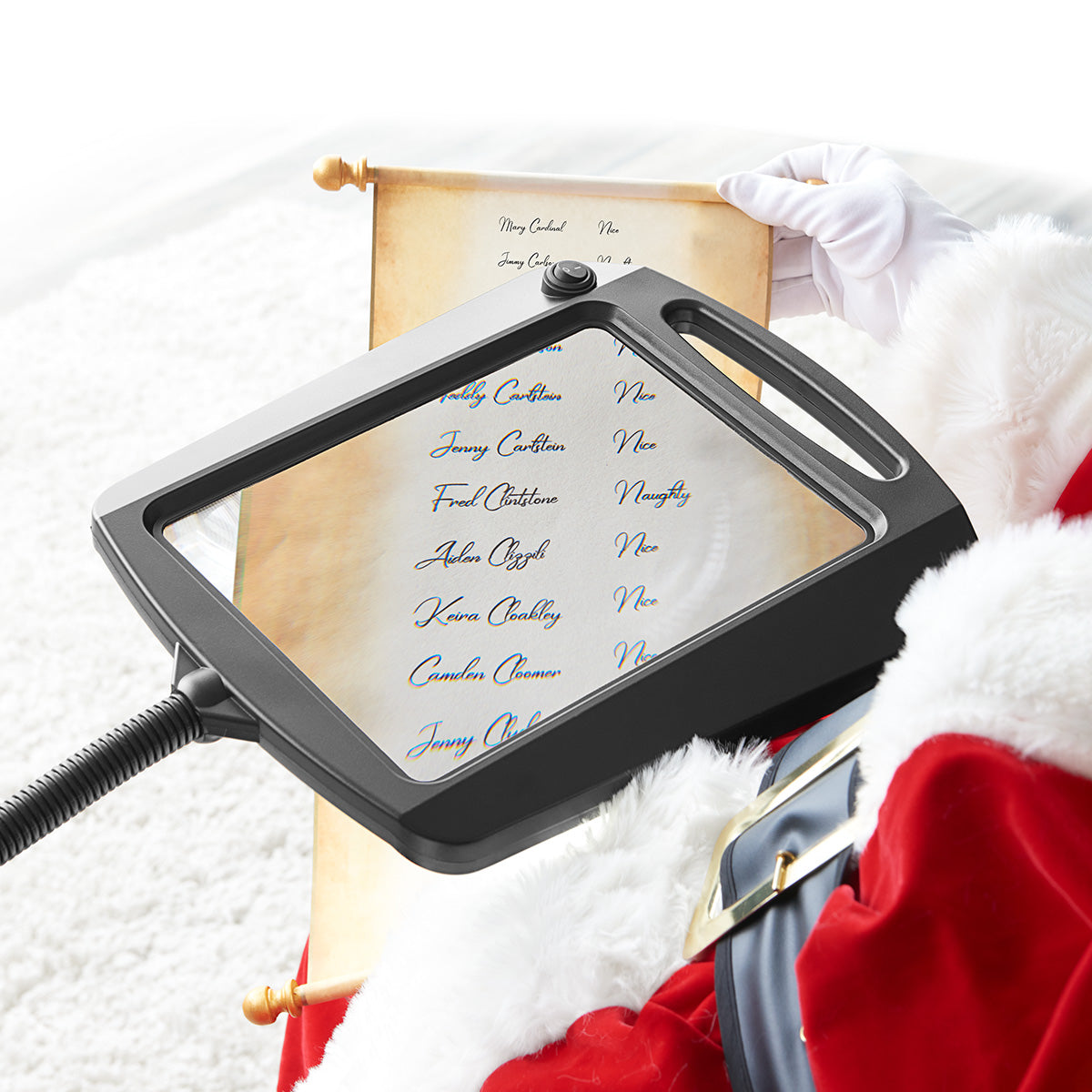 Leselampe mit Standlupe LED Lampe Vollseitenvergrößerung Lesen