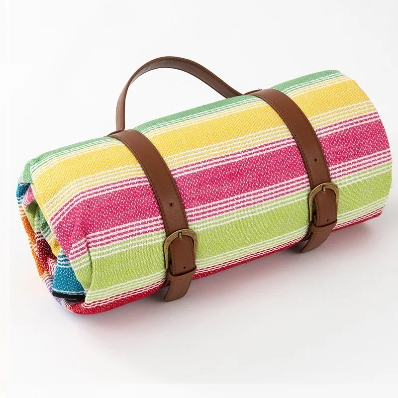Wasserdichte Picknickdecke Karomuster mit Tragegurt
