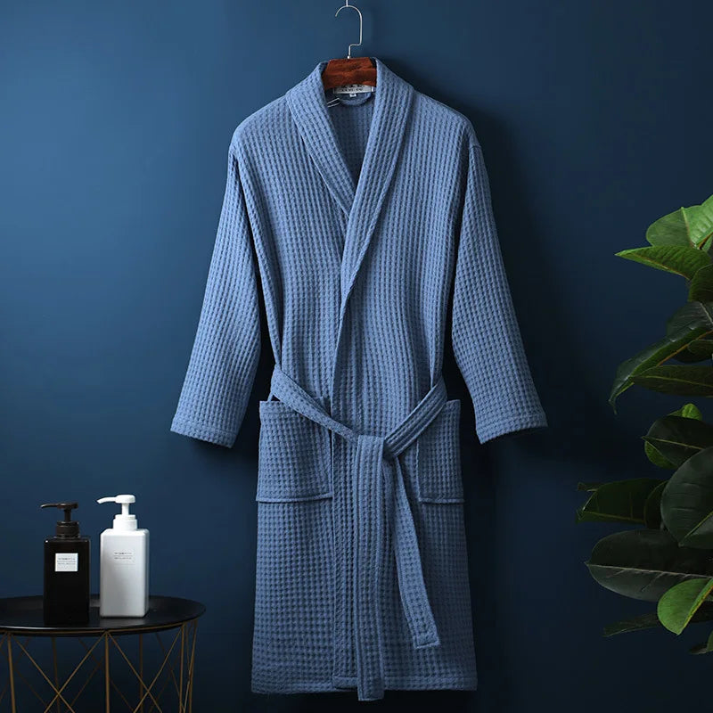 Ripob | CozyCotton Premium-Bademantel aus Baumwolle | Weich & Atmungsaktiv | Perfekt für Männer & Frauen | Mit Taschen