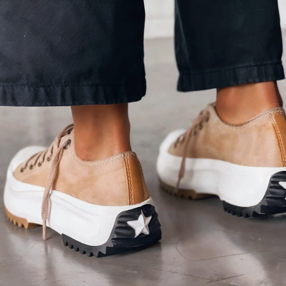 Damen Plateau Sneaker Bequeme Alltags- und Freizeitschuhe