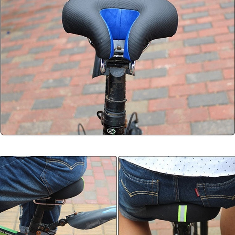 Ripob | Nasenloser Fahrradsattel Mountainbike Dicke Weiche Polsterung (Schwarz)