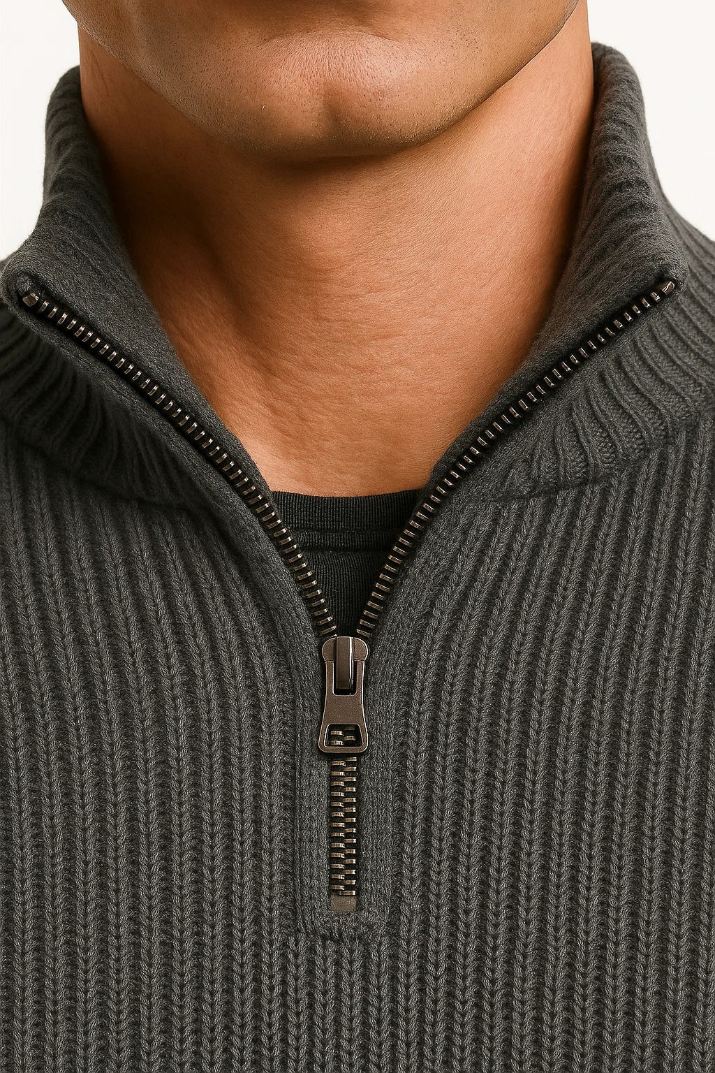 Herrenpullover | Halber Reißverschluss & Zeitloses Design