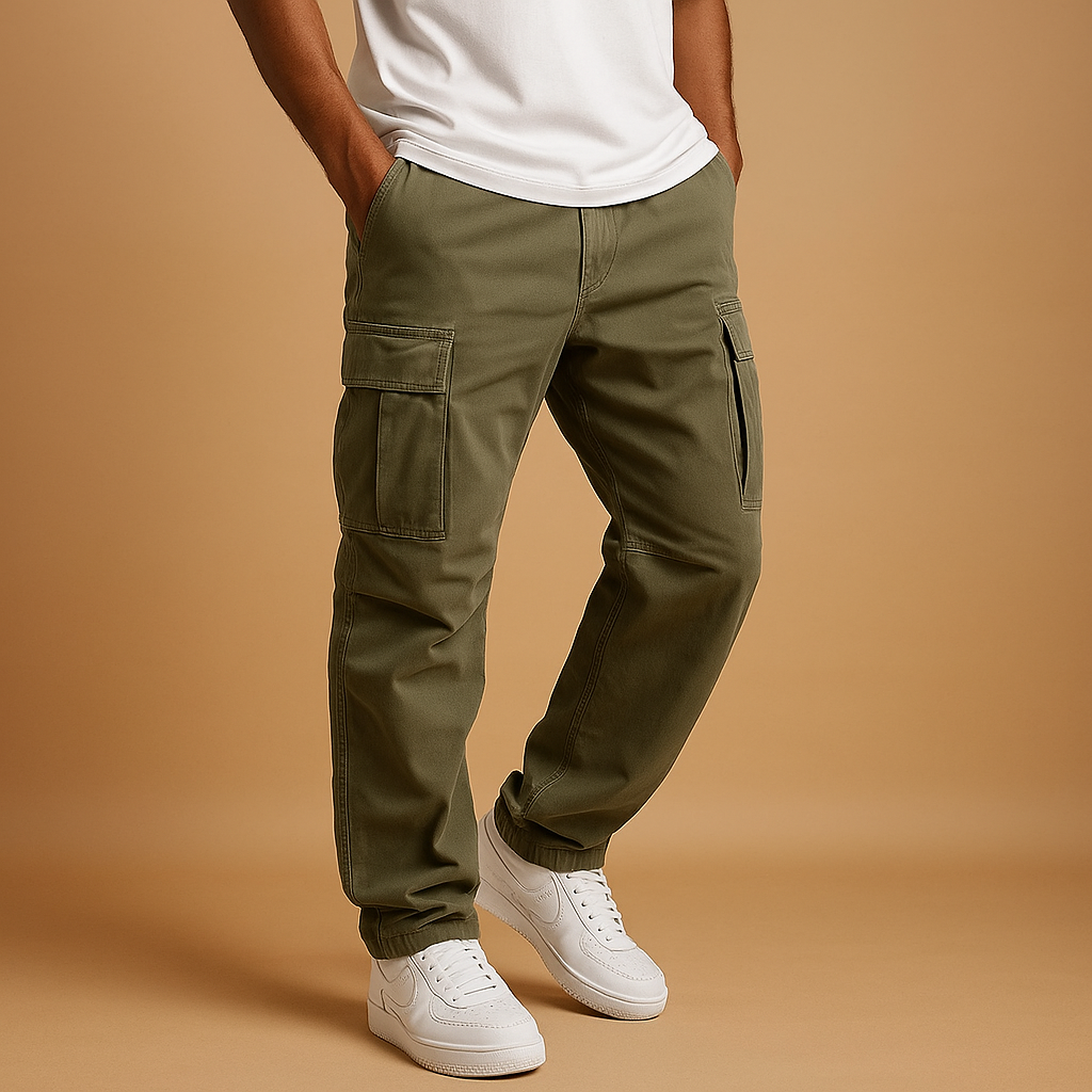 Herren Cargo-Hosen im Regular Fit – Funktionales Design mit mehreren Taschen