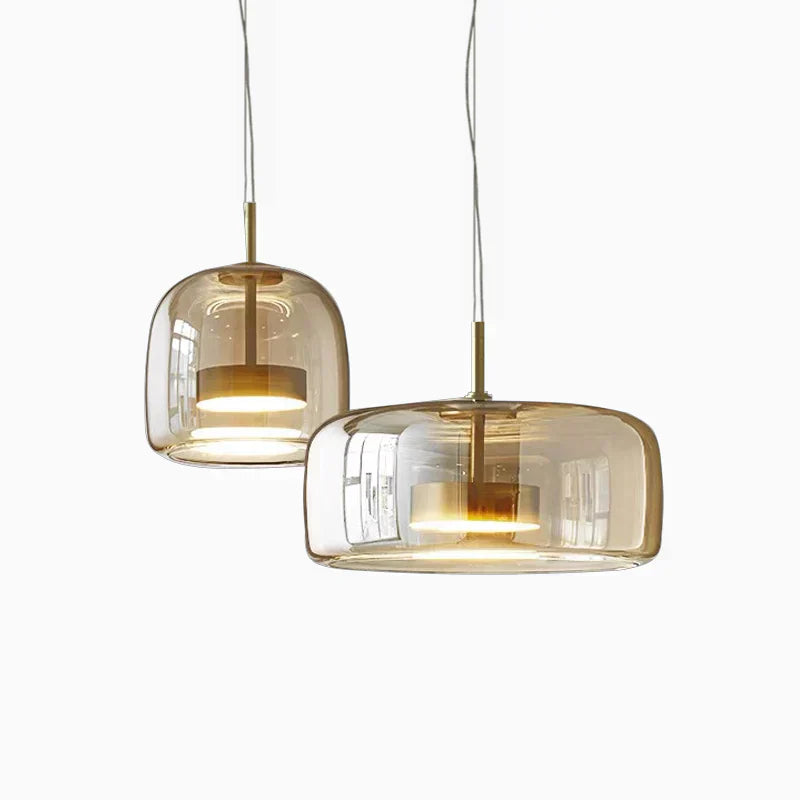 Hängelampe Glas Modern LED Pendelleuchte