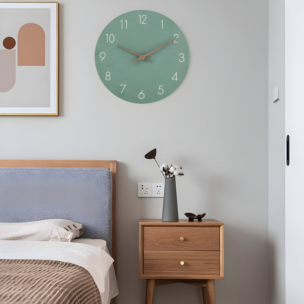 Wanduhr Holz Modern Minimalistisches Design