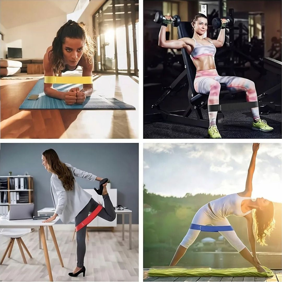 Fitnessbänder 5-teiliger Satz bis zu 25 kg | Widerstandsbänder für Zuhause | Sport-Gummibänder | Bandix
