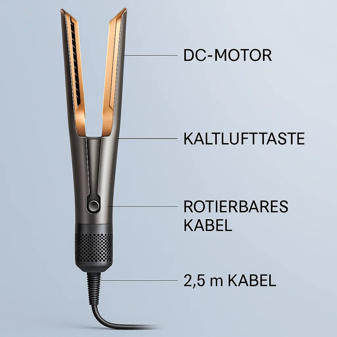 Haartrockner & Glätteisen in 1 | 2 in 1 Haarstyler | Volyra