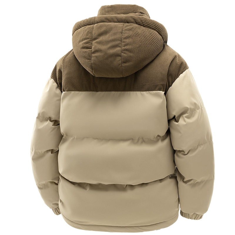 Winterjacke für Herren | Gepolsterte Jacke mit Kapuze | Warm & Winddicht