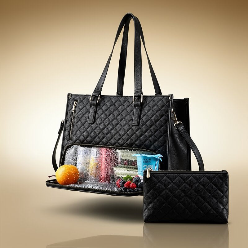 Handtasche mit Kühlfach für Frauen | Umhängetasche mit Kühlfunktion | FreshLuxe