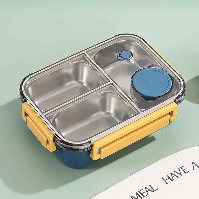 Mittagessen Box | Thermosbehälter für Essen | Lunch Box mit Fächern aus Edelstahl | Wärmebehälter | Esskraft