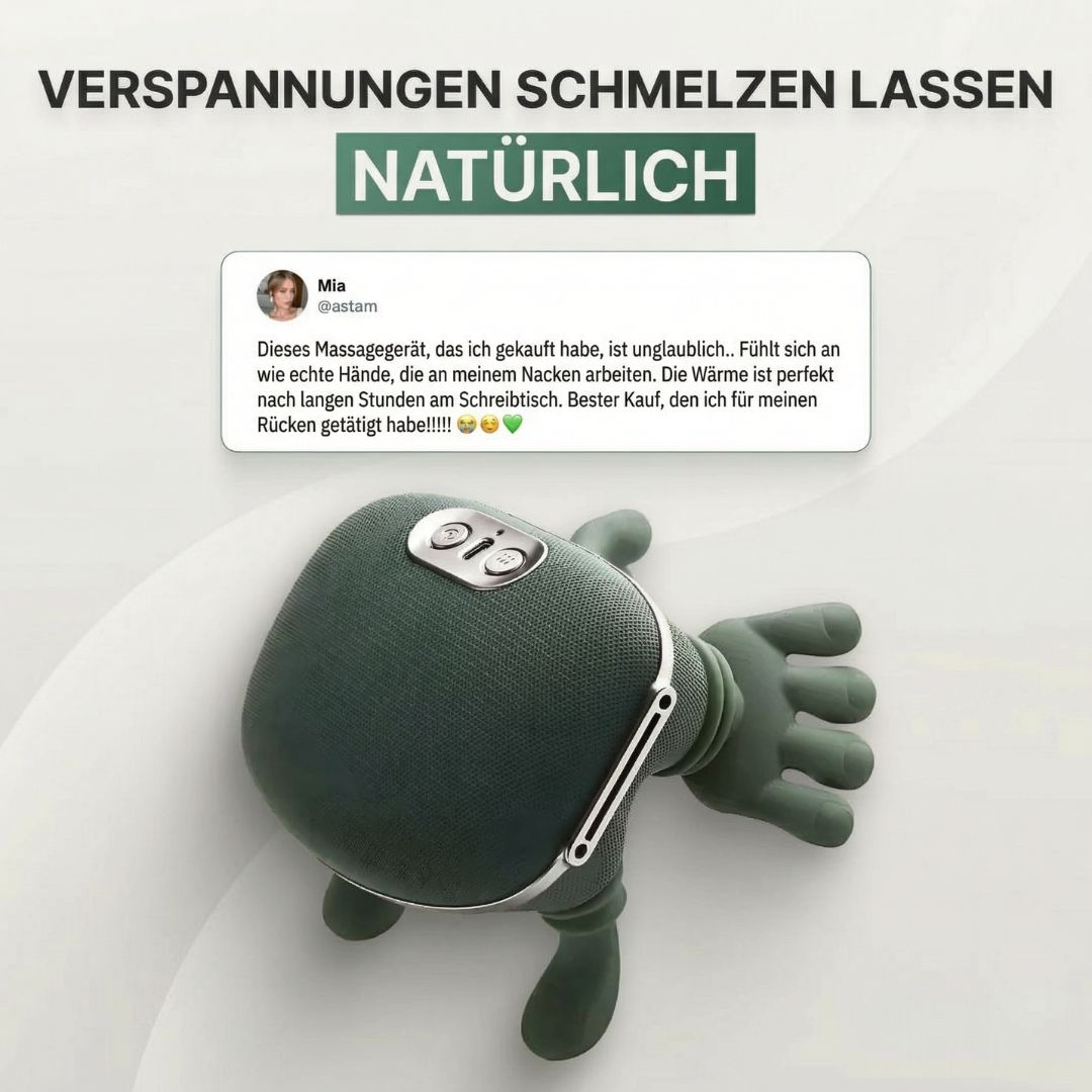 Nacken- & Schultermassagegerät | Nackenmassage zu Hause für geschmeidige Muskeln | Nackenia
