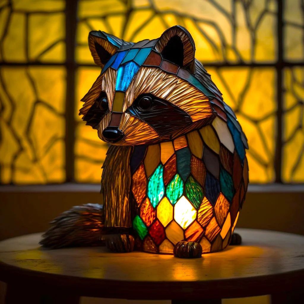 Tischlampe Glas Kunst Tierdesign