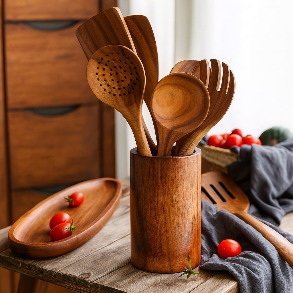 Holzküchenutensilien | Küchenhelfer-Set | NordWood