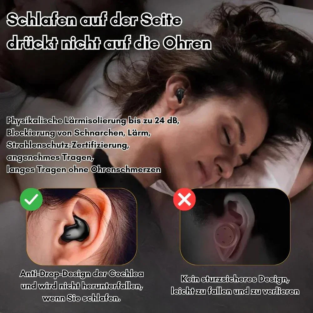 Ohrstöpsel für Schlaf und den Alltag | Ultra-schlanke Bluetooth-Kopfhörer | Schlafkopfhörer | DreamBuds