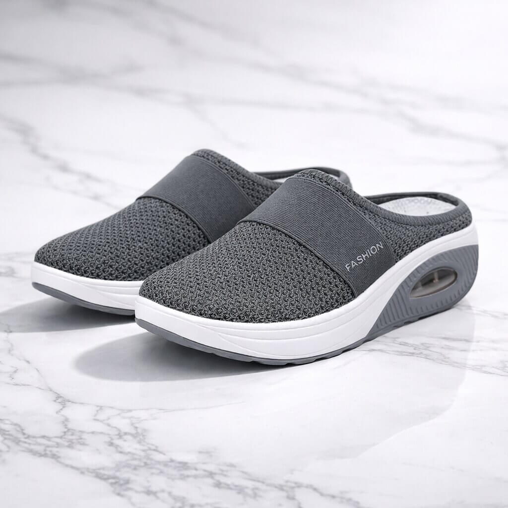Orthopädische Hausschuhe zum Reinschlüpfen | Breite Diabetikerschuhe für Zuhause | Velori