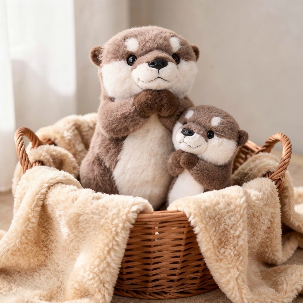 Otter Plüschspielzeug | Süßes Plüschspielzeug zur Stressbewältigung | Stofftier für Kinder und Babys | CutiOtter