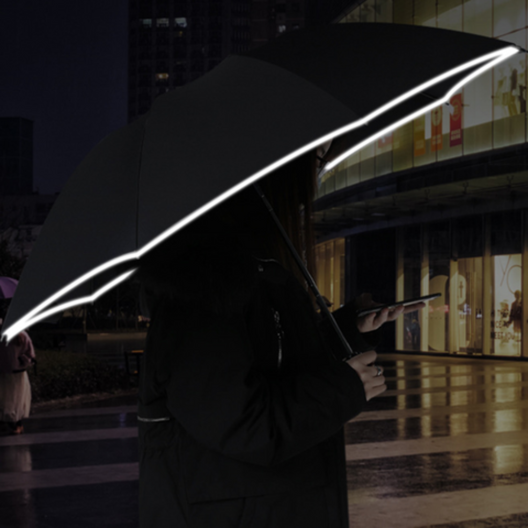 Sturmfester Automatischer Regenschirm mit Licht | LumBrella