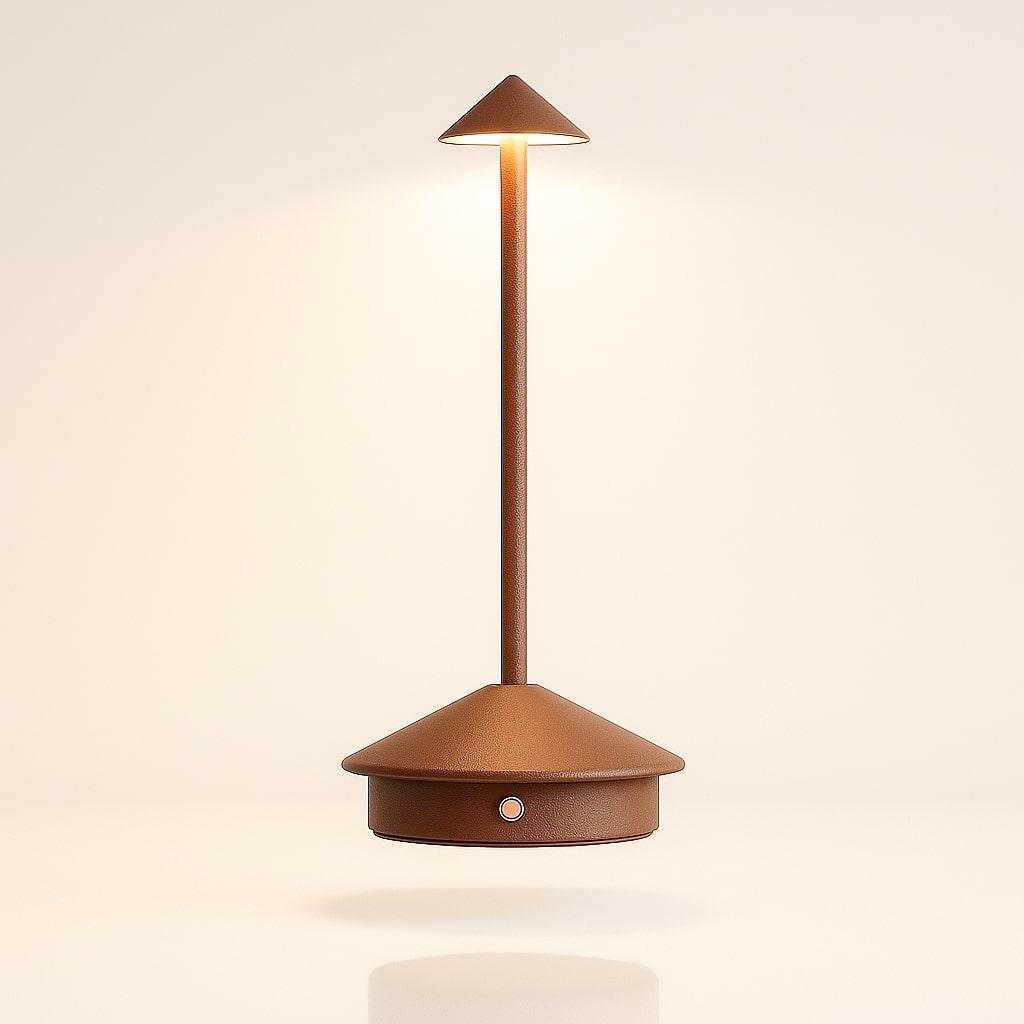 Tischlampe mit Akku | Kabellose Tischlampe | Dimmbare Lampe mit Touch | Lunelle