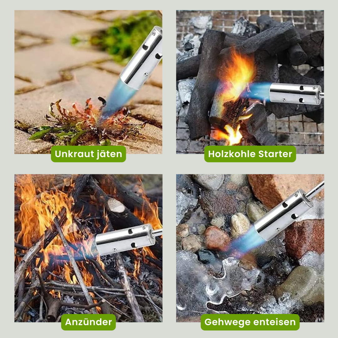 Unkrautbrenner | Thermischer Unkrautvernichter | Chemiefreier Unkrautentferner | Flammix