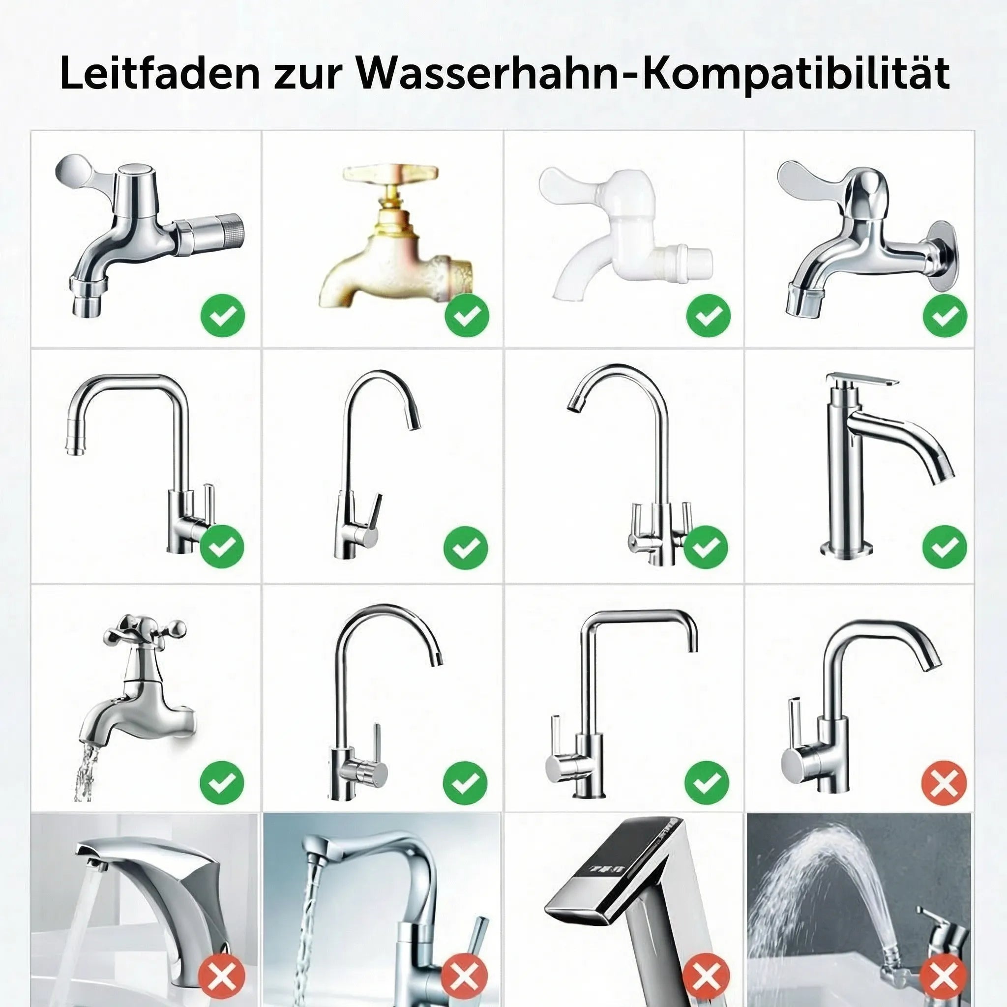 Wasserfilter für den Wasserhahn zu Hause | Trinkwasserfilter für sauberes Wasser | PureFlow