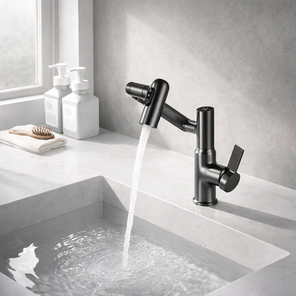 Küchen- & Badezimmerarmatur | Flexibler Küchenwasserhahn | Spültischarmatur | Aqualior