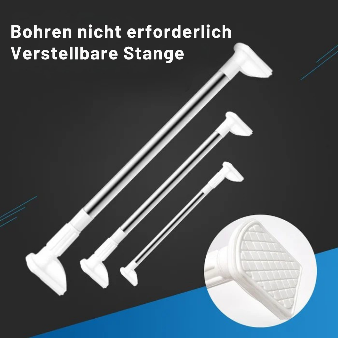 Teleskopstange ohne Bohren | Verstellbare Dusch- & Vorhangstange | Rostfrei & Werkzeugfrei | Edelstahl