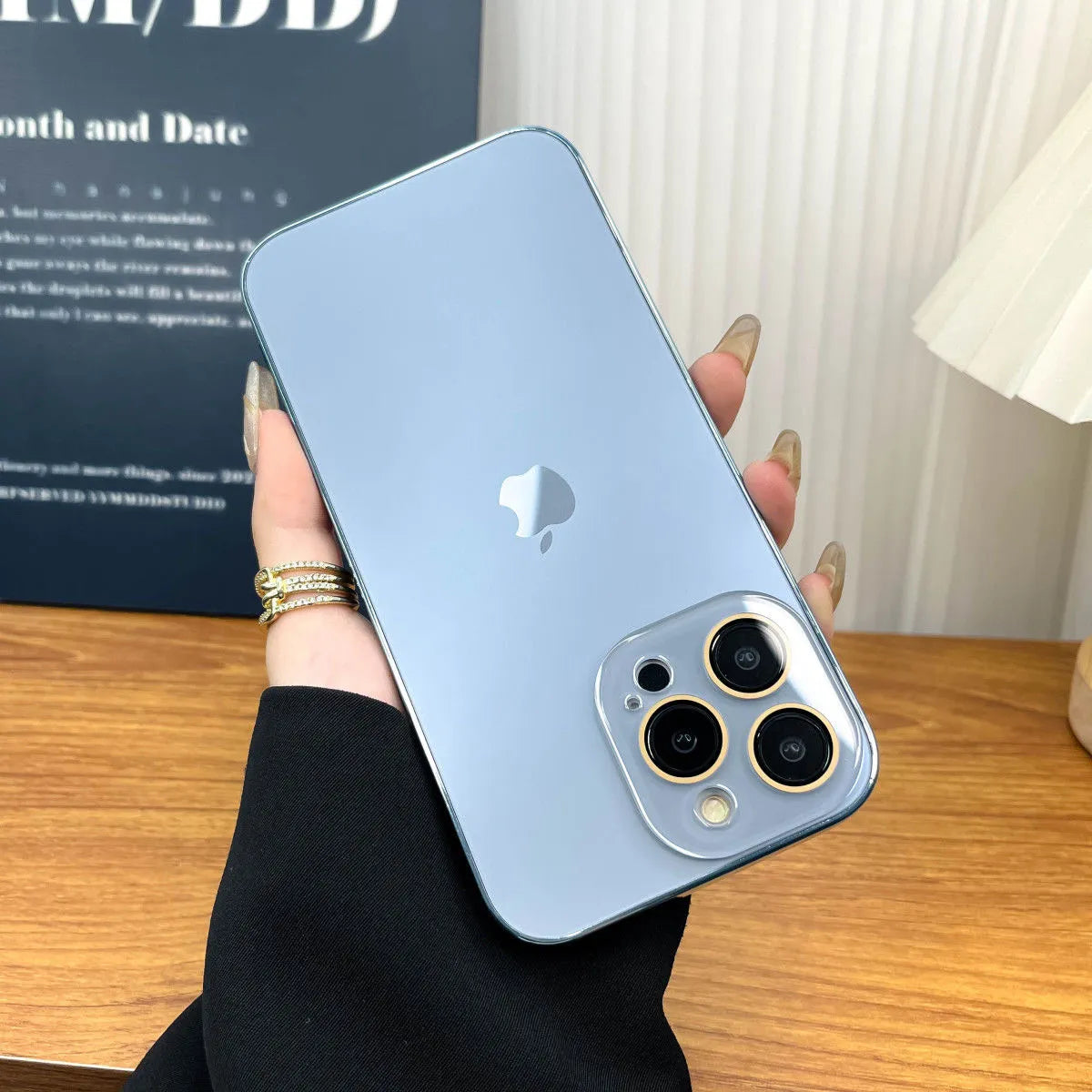 Ripob | Galvanisierte Matte Acryl Tempered Glas iPhone Schutzhülle