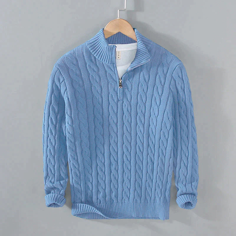 Herren Halbzip-Jumper | Moderner Schnitt mit hohem Kragen