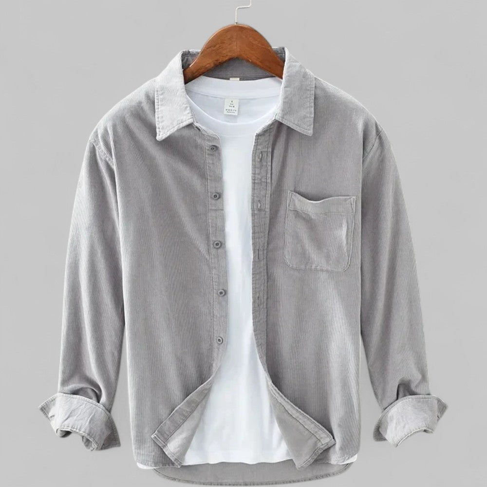 Herren Cordhemd | Weiche Textur und entspannter Retro-Stil