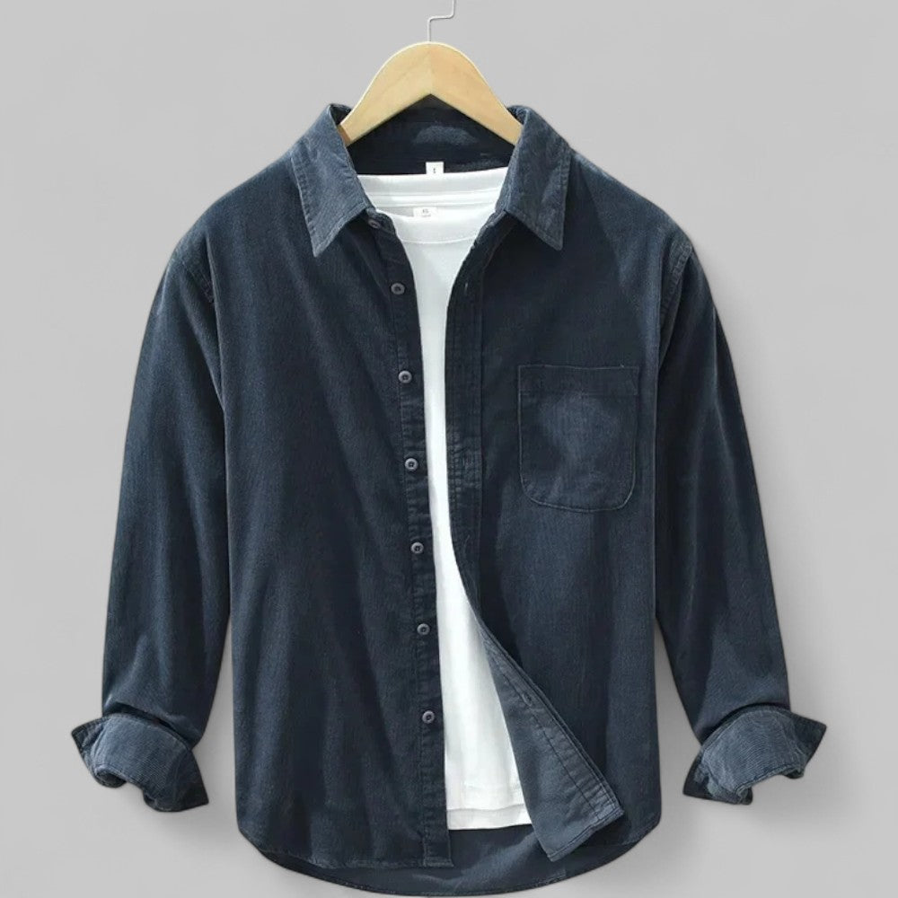 Herren Cordhemd | Weiche Textur und entspannter Retro-Stil