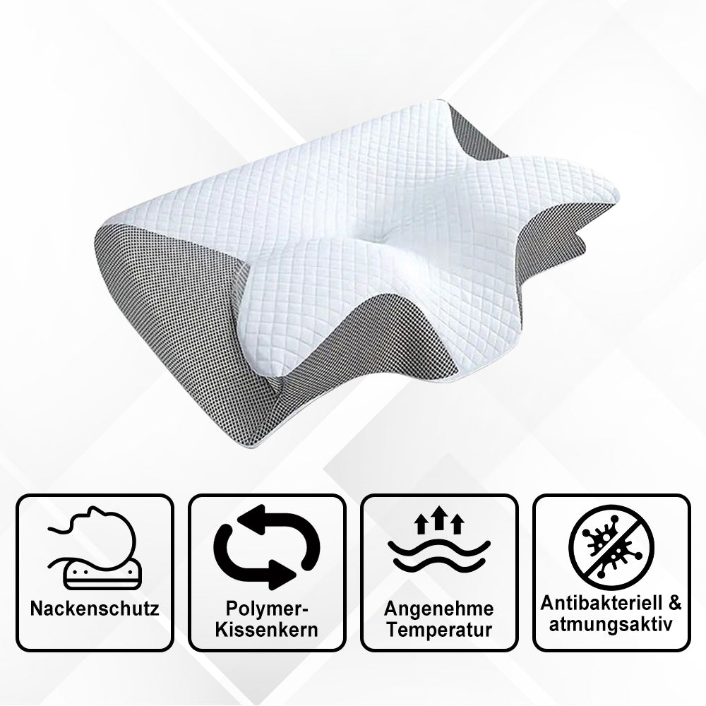 Hochwertig Schlafkissen - Ergonomisch Geformt Für Spürbare Schmerzentlastung