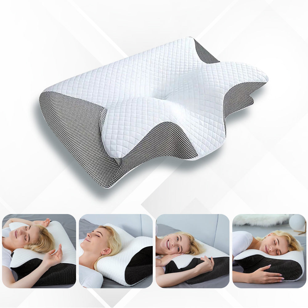 Hochwertig Schlafkissen - Ergonomisch Geformt Für Spürbare Schmerzentlastung