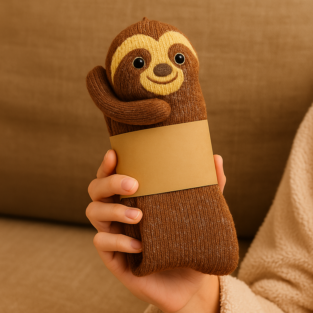 Rutschfeste warme Plüsch-Mikrofaser 3D Tierdesign Haussocken Unisex