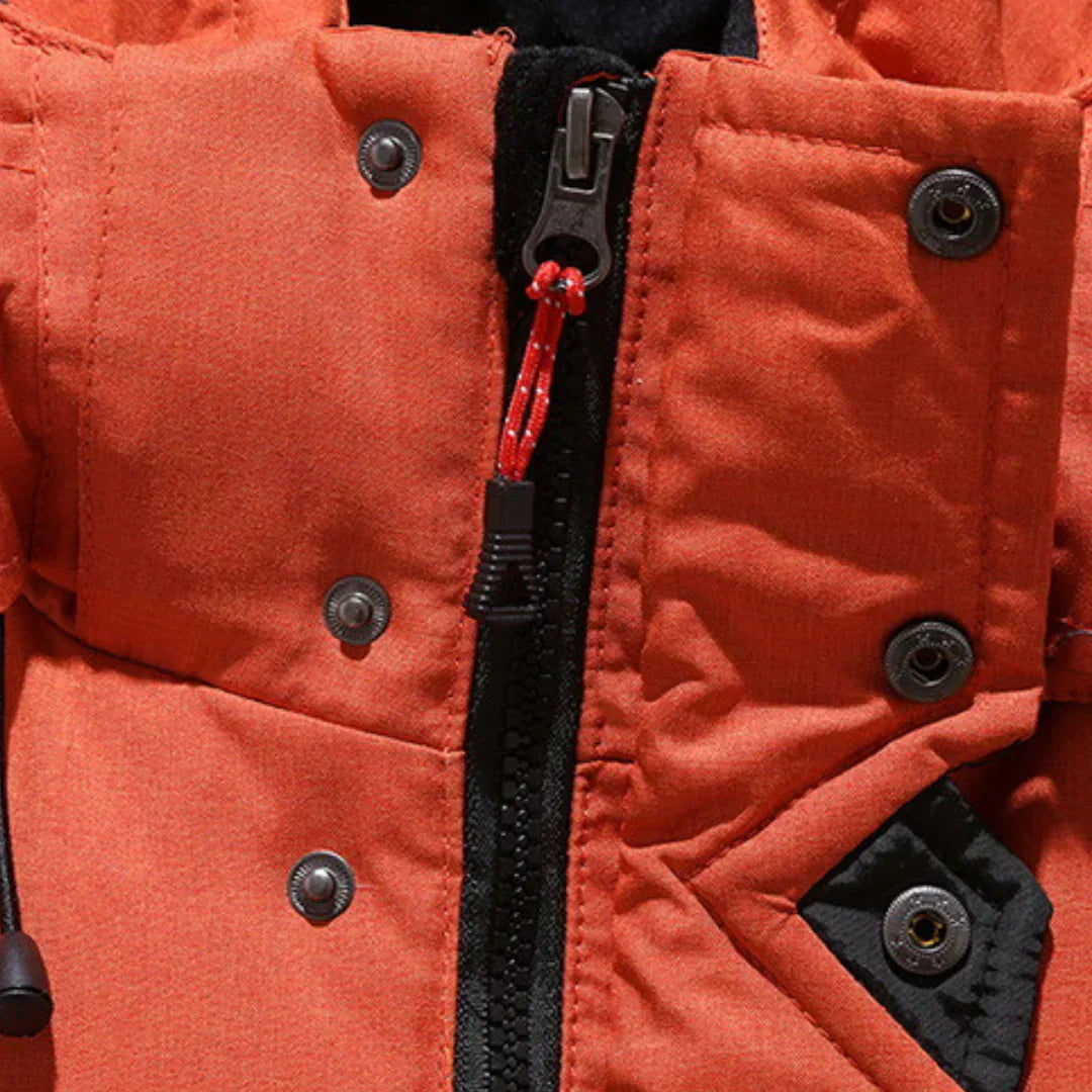 Langer Herren Wintermantel | Wasserabweisendes und Winddichtes Design