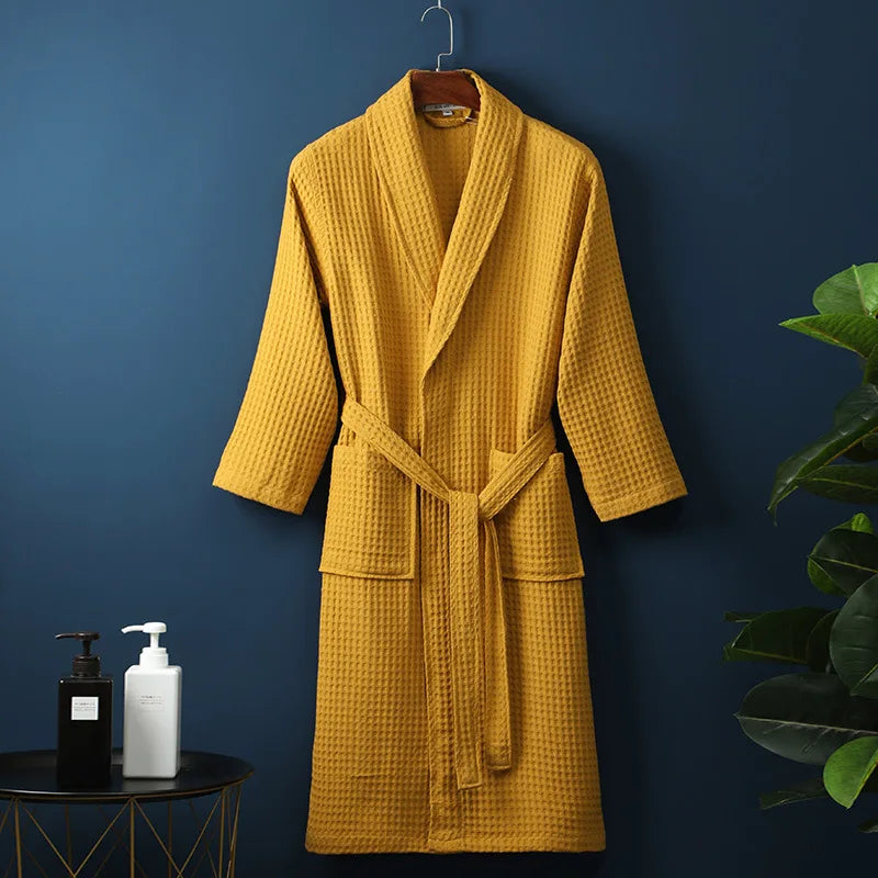 Ripob | CozyCotton Premium-Bademantel aus Baumwolle | Weich & Atmungsaktiv | Perfekt für Männer & Frauen | Mit Taschen