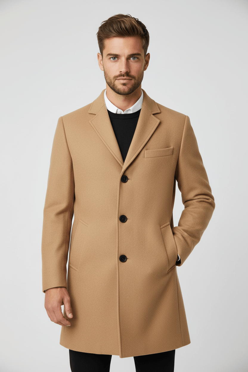Herren Klassischer Winter-Trenchcoat | Raffinierter Stil und tägliche Wärme