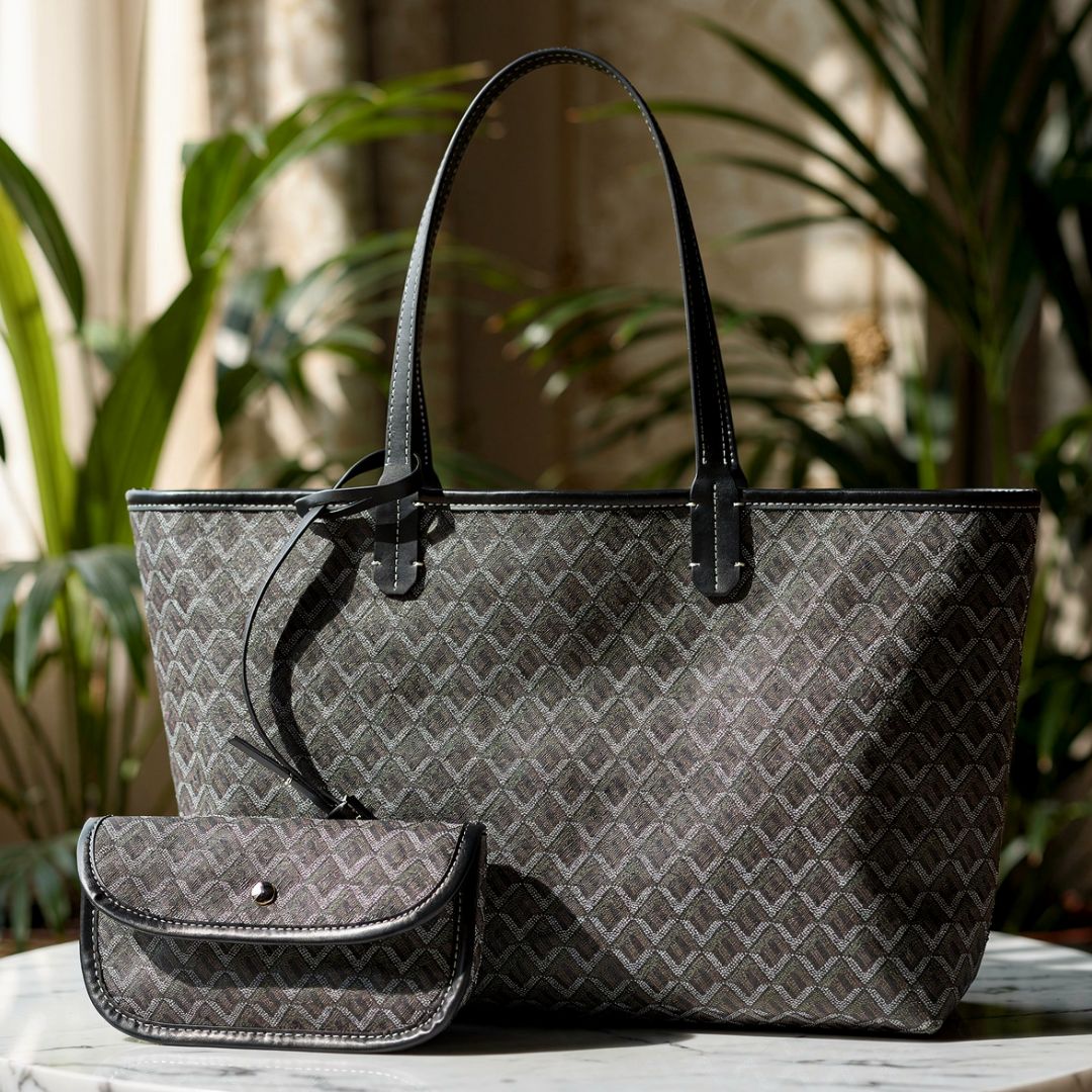 Lässige Umhängetasche für Damen | Tote Bag Set | PureTote