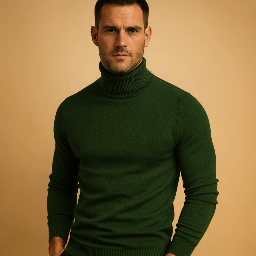 Herren Rollkragenpullover – Slim Fit Turtleneck Pullover für smarte Freizeitmode