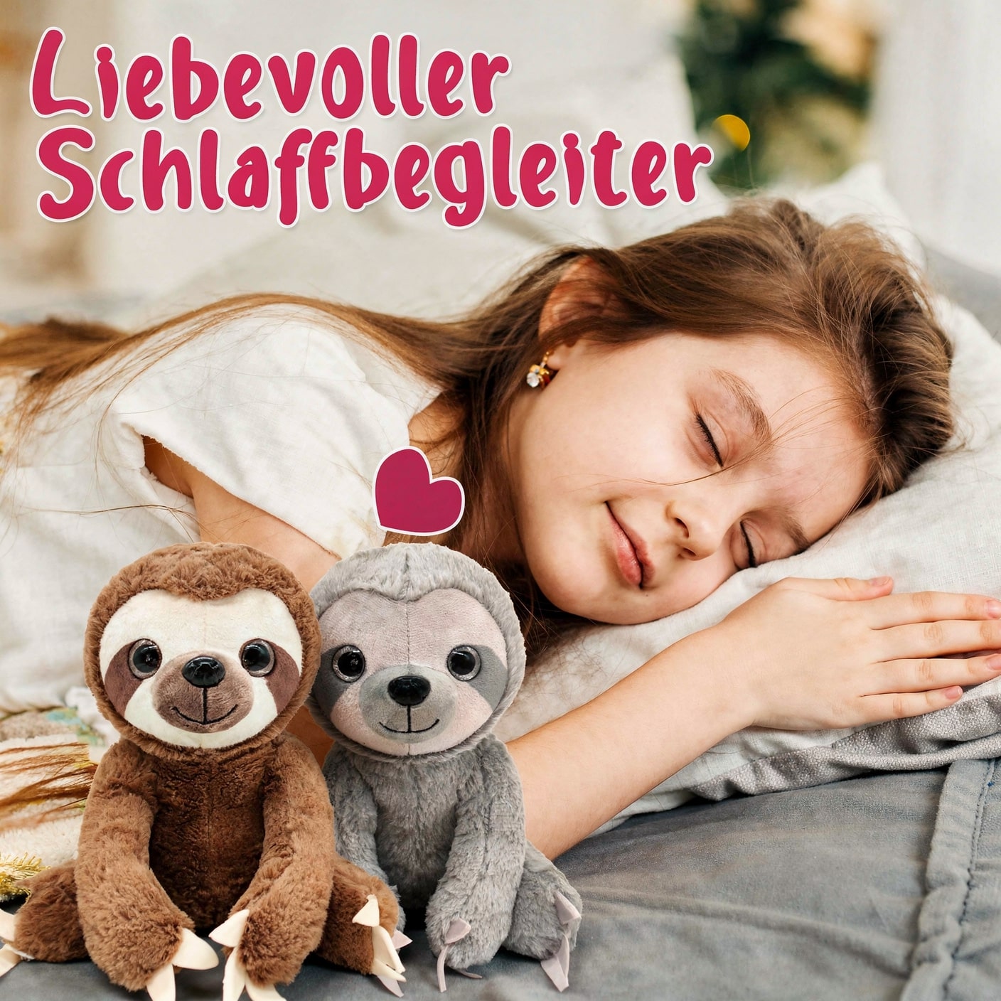 Faultier Plüschspielzeug | Süßes Stofftier für Babys & Kinder | KuschelFaultier