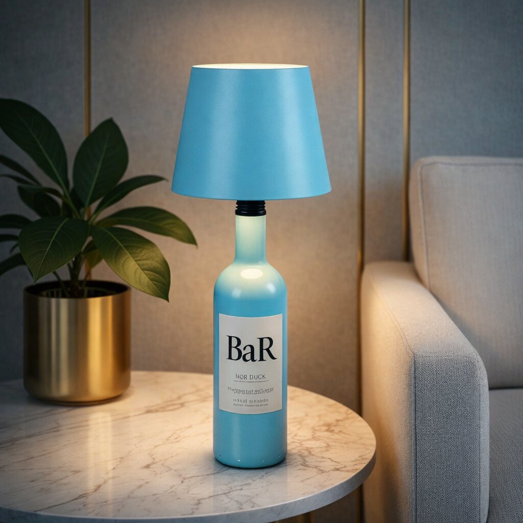 Flaschenlicht | Flasche als Tischlampe | Wiederaufladbare Tischleuchte | Flaschenverschluss | LumiBottle