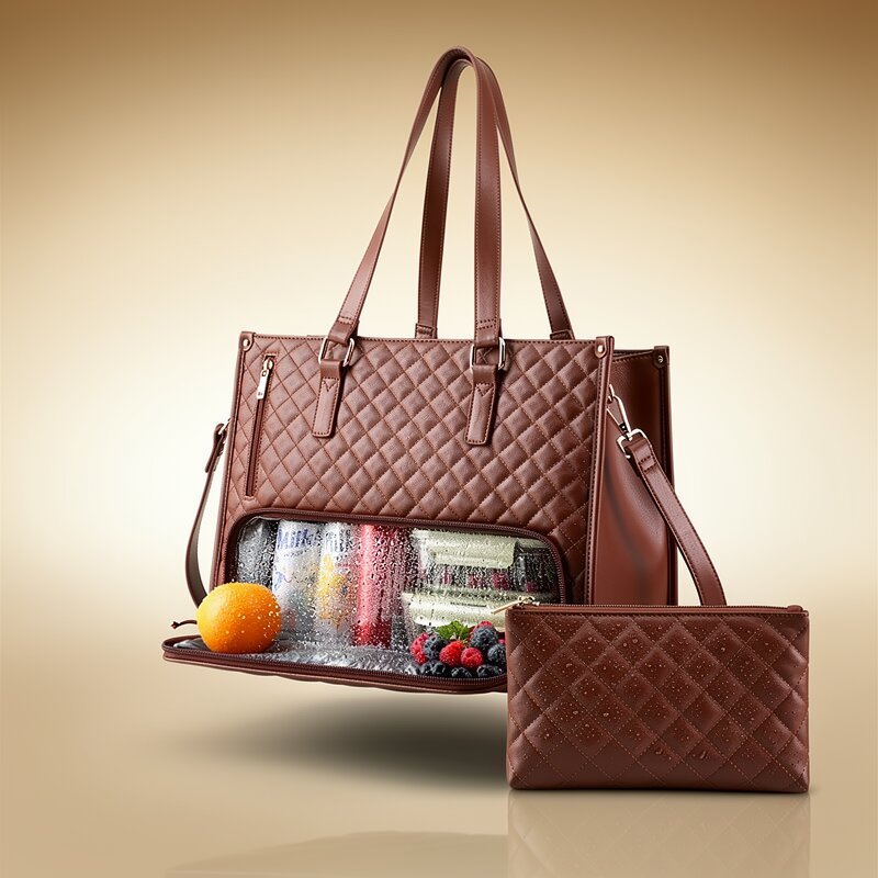 Handtasche mit Kühlfach für Frauen | Umhängetasche mit Kühlfunktion | FreshLuxe