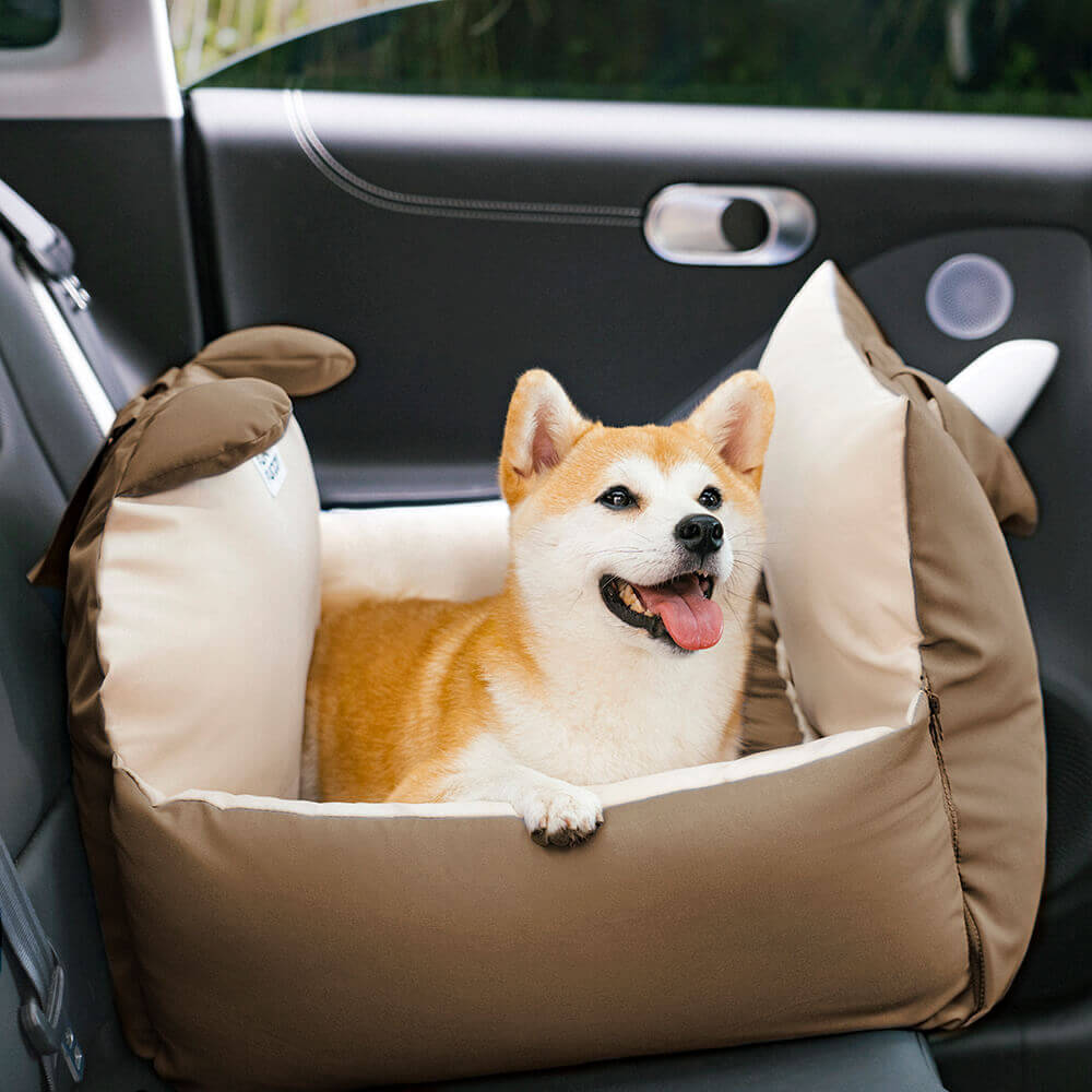 Hund Autositz | Hundesitz für die Rückbank | Hundetransportbox | Hundebox